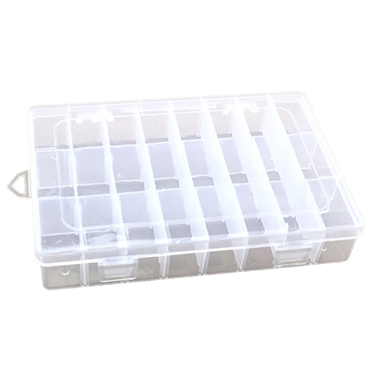 Generic Storage Box Large Capacity Transparent PP Home 24 Grids Dividers  Box for Crafts